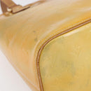 LOUIS VUITTON Monogram Vernis Houston Hand Bag Gris M91053 LV Auth 154839-14