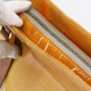 LOUIS VUITTON Monogram Vernis Houston Hand Bag Gris M91053 LV Auth 154839-10