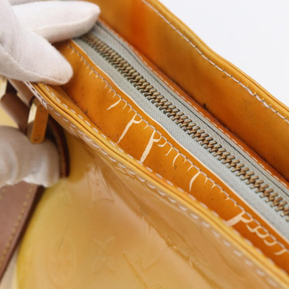 LOUIS VUITTON Monogram Vernis Houston Hand Bag Gris M91053 LV Auth 154839