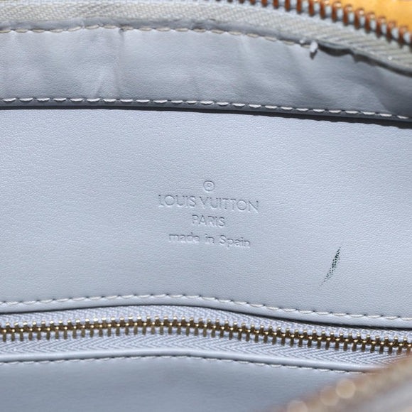 LOUIS VUITTON Monogram Vernis Houston Hand Bag Gris M91053 LV Auth 154839