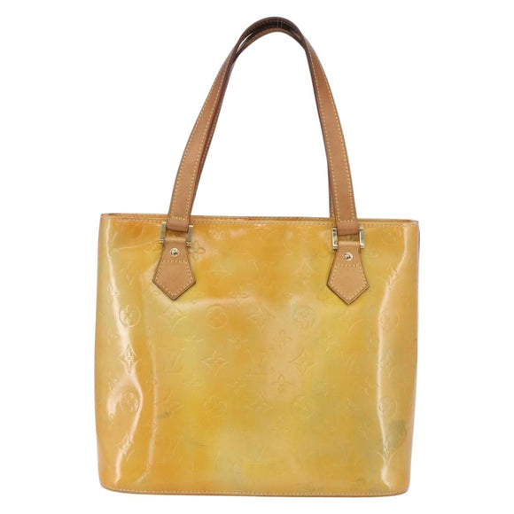 LOUIS VUITTON Monogram Vernis Houston Hand Bag Gris M91053 LV Auth 154839