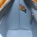 LOUIS VUITTON Monogram Vernis Houston Hand Bag Gris M91053 LV Auth 154839-21