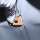 LOUIS VUITTON Monogram Vernis Houston Hand Bag Gris M91053 LV Auth 154839-12