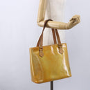 LOUIS VUITTON Monogram Vernis Houston Hand Bag Gris M91053 LV Auth 154839-24