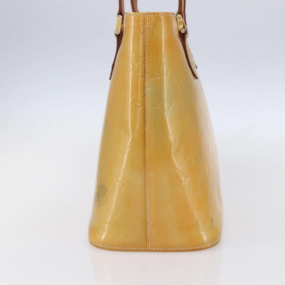 LOUIS VUITTON Monogram Vernis Houston Hand Bag Gris M91053 LV Auth 154839