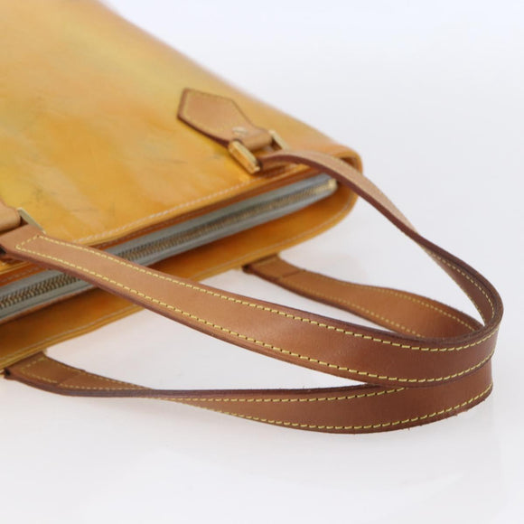 LOUIS VUITTON Monogram Vernis Houston Hand Bag Gris M91053 LV Auth 154839