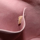 LOUIS VUITTON Monogram Vernis Alma PM Hand Bag Rose Velours M91583 Auth 154840-12