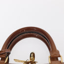 LOUIS VUITTON Monogram Vernis Alma PM Hand Bag Rose Velours M91583 Auth 154840-8