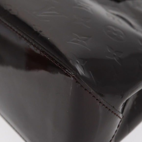 LOUIS VUITTON Monogram Vernis Wilshire PM Hand Bag Amarante M93641 Auth 154841