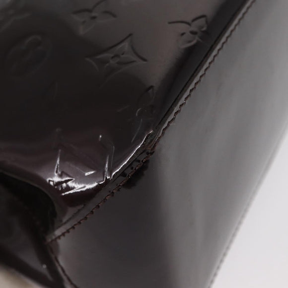 LOUIS VUITTON Monogram Vernis Wilshire PM Hand Bag Amarante M93641 Auth 154841