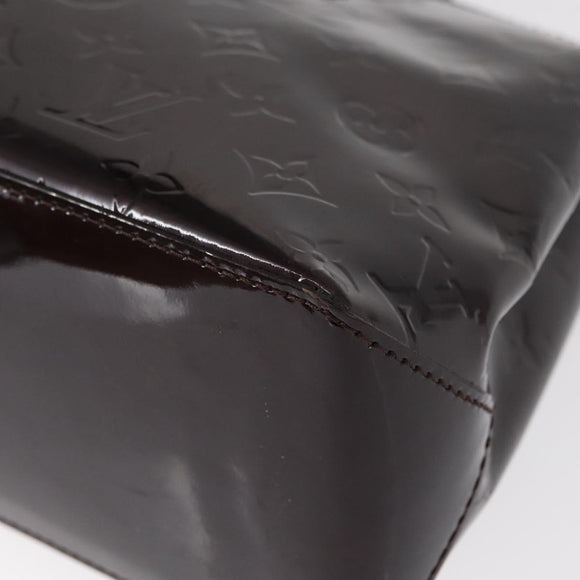 LOUIS VUITTON Monogram Vernis Wilshire PM Hand Bag Amarante M93641 Auth 154841