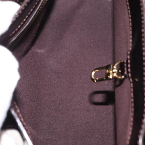 LOUIS VUITTON Monogram Vernis Wilshire PM Hand Bag Amarante M93641 Auth 154841