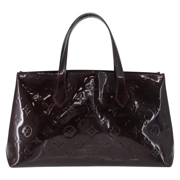 LOUIS VUITTON Monogram Vernis Wilshire PM Hand Bag Amarante M93641 Auth 154841 - 0