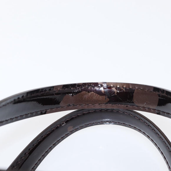 LOUIS VUITTON Monogram Vernis Wilshire PM Hand Bag Amarante M93641 Auth 154841