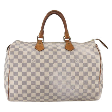LOUIS VUITTON Damier Azur Speedy 35 Hand Bag N41535 LV Auth 154846 - 0