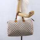 LOUIS VUITTON Damier Azur Speedy 35 Hand Bag N41535 LV Auth 154846-22