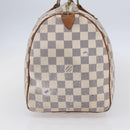 LOUIS VUITTON Damier Azur Speedy 35 Hand Bag N41535 LV Auth 154846-4