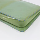 LOUIS VUITTON Monogram Vernis Lexington Pouch Baby Blue M91011 LV Auth 154849-15