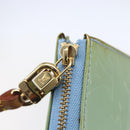 LOUIS VUITTON Monogram Vernis Lexington Pouch Baby Blue M91011 LV Auth 154849-10