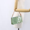 LOUIS VUITTON Monogram Vernis Lexington Pouch Baby Blue M91011 LV Auth 154849-21