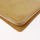 LOUIS VUITTON Monogram Vernis Lexington Accessory Pouch Beige M91010 Auth 154850-14