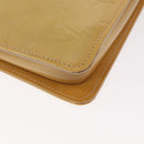 LOUIS VUITTON Monogram Vernis Lexington Accessory Pouch Beige M91010 Auth 154850-15