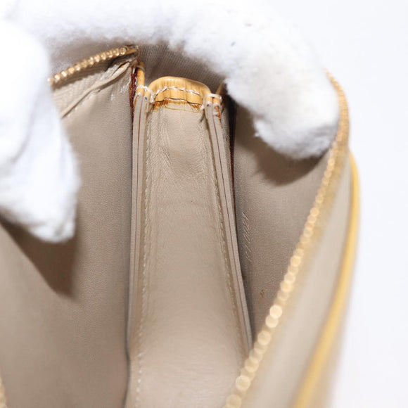 LOUIS VUITTON Monogram Vernis Lexington Accessory Pouch Beige M91010 Auth 154850