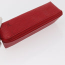 LOUIS VUITTON Epi Trousse Crayons Pen Case Red M56547 LV Auth 154851-5