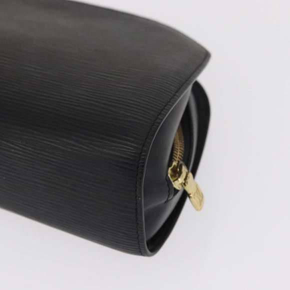 LOUIS VUITTON Epi Dauphine GM Cosmetic Pouch Black M48432 LV Auth 154852
