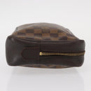LOUIS VUITTON Damier Ebene Trousse Toilette 25 Clutch Bag N47624 LV Auth 154853-3