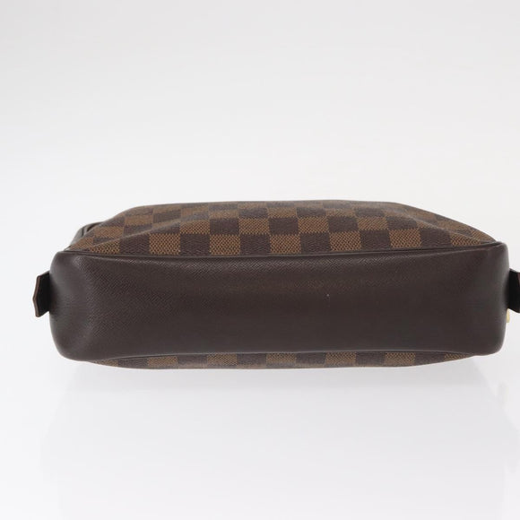 LOUIS VUITTON Damier Ebene Trousse Toilette 25 Clutch Bag N47624 LV Auth 154853