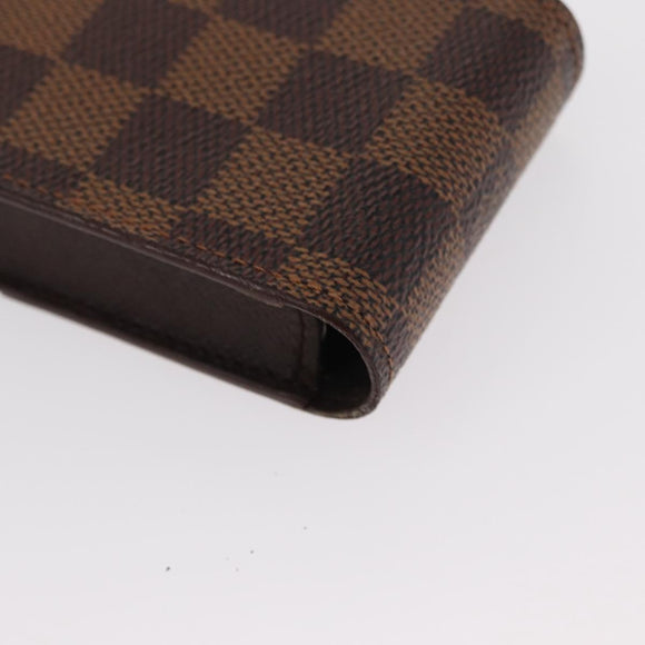 LOUIS VUITTON Damier Ebene Etui Cigarette Case N63024 LV Auth 154855