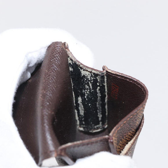 LOUIS VUITTON Damier Ebene Etui Cigarette Case N63024 LV Auth 154855