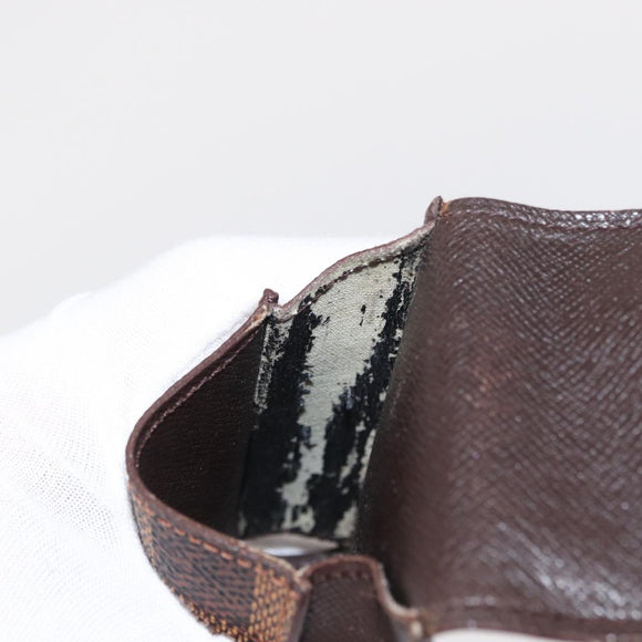 LOUIS VUITTON Damier Ebene Etui Cigarette Case N63024 LV Auth 154855