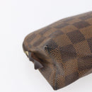 LOUIS VUITTON Damier Ebene Pochette Cosmetic PM Pouch N47516 LV Auth 154856-16