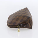 LOUIS VUITTON Damier Ebene Pochette Cosmetic PM Pouch N47516 LV Auth 154856-3