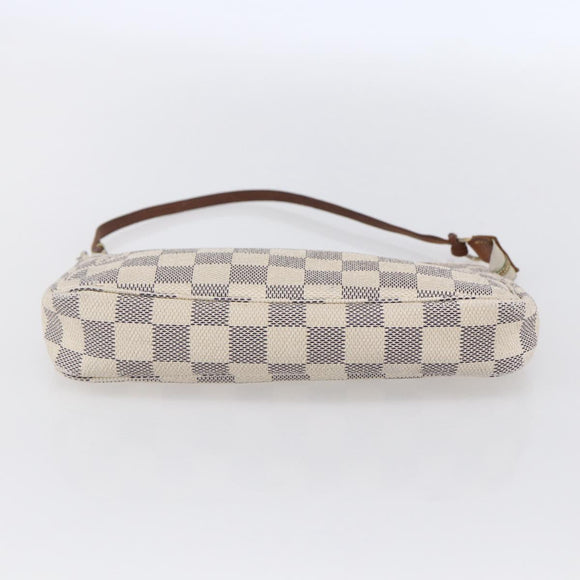 LOUIS VUITTON Damier Azur Pochette Accessoires Beutel N51986 LV Auth 154858