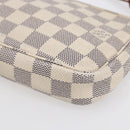 LOUIS VUITTON Damier Azur Pochette Accessoires Beutel N51986 LV Auth 154858-14