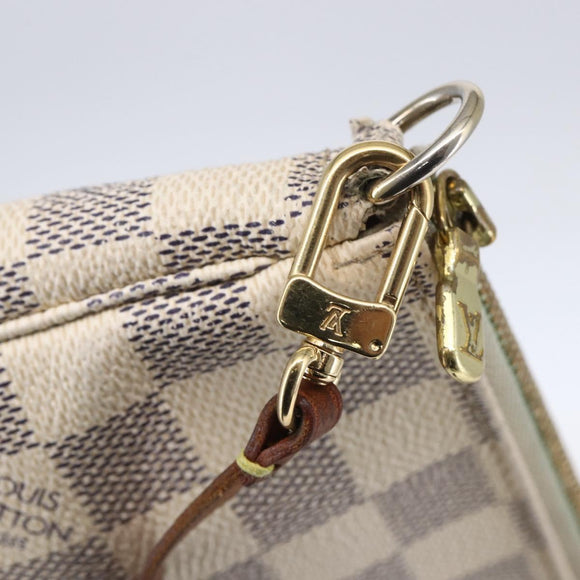 LOUIS VUITTON Damier Azur Pochette Accessoires Beutel N51986 LV Auth 154858