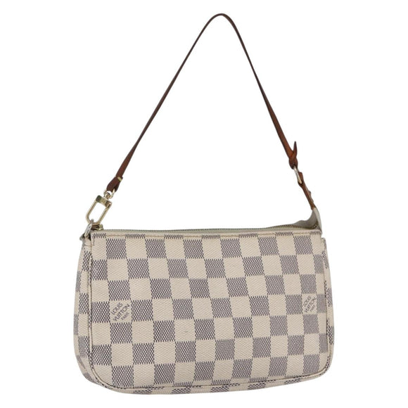 LOUIS VUITTON Damier Azur Pochette Accessoires Beutel N51986 LV Auth 154858