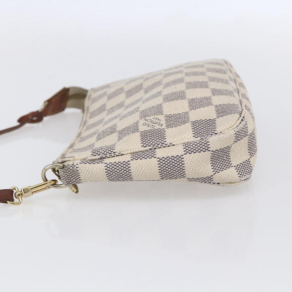 LOUIS VUITTON Damier Azur Pochette Accessoires Beutel N51986 LV Auth 154858