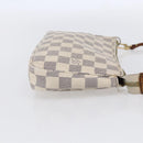 LOUIS VUITTON Damier Azur Pochette Accessoires Pouch N51986 LV Auth 154858-4