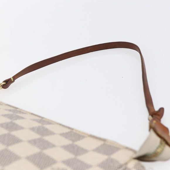 LOUIS VUITTON Damier Azur Pochette Accessoires Pouch N51986 LV Auth 154858