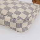 LOUIS VUITTON Damier Azur Pochette Accessoires Pouch N51986 LV Auth 154860M-14