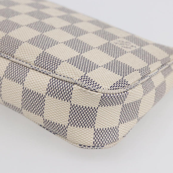 LOUIS VUITTON Damier Azur Pochette Accessoires Pouch N51986 LV Auth 154860M