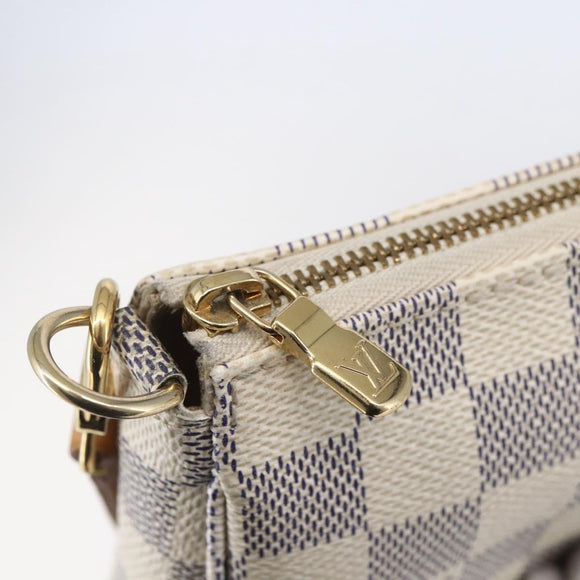 LOUIS VUITTON Damier Azur Pochette Accessoires Pouch N51986 LV Auth 154860M