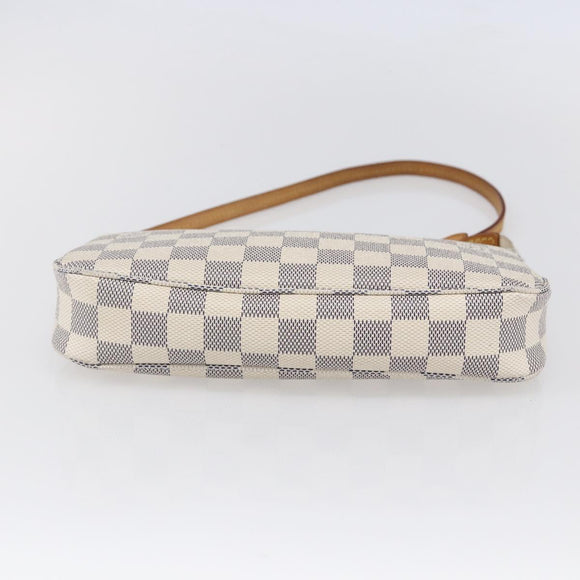 LOUIS VUITTON Damier Azur Pochette Accessoires Pouch N51986 LV Auth 154860M