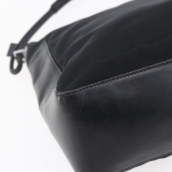 GUCCI GG Canvas Shoulder Bag Black Silver 001 3766 2123 Auth 154866