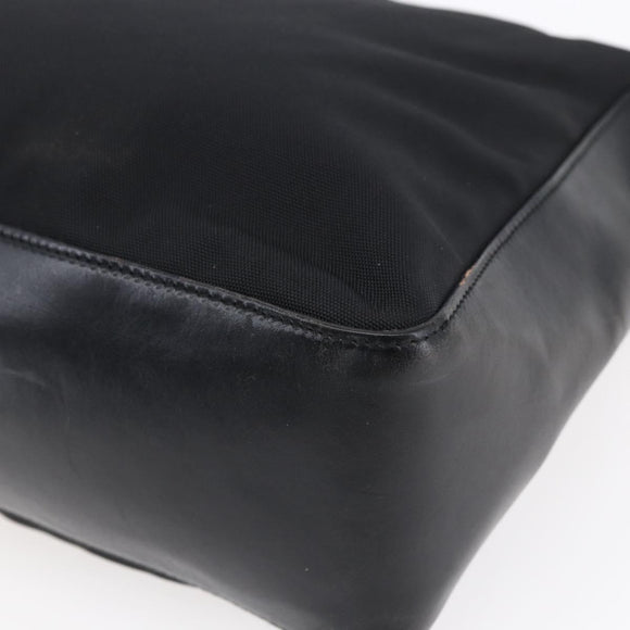 GUCCI GG Canvas Shoulder Bag Black Silver 001 3766 2123 Auth 154866