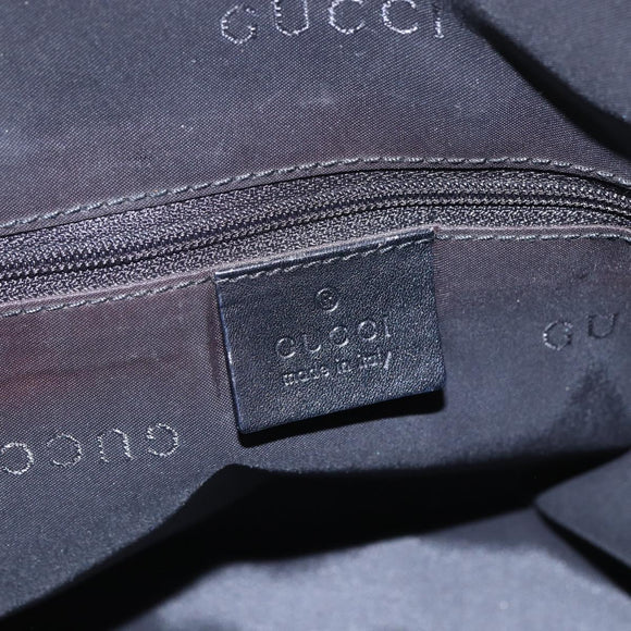 GUCCI GG Canvas Shoulder Bag Black Silver 001 3766 2123 Auth 154866